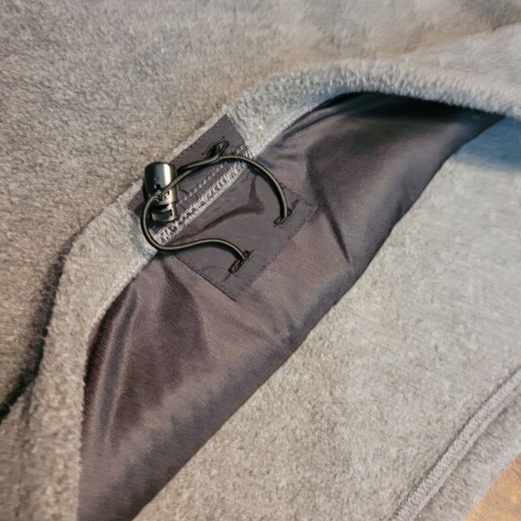 Lands End Fleece Pop Over Sweatshirt 3X 1/4 Zip Thru Pockets Heavy Weight Gray - Picture 5 of 10